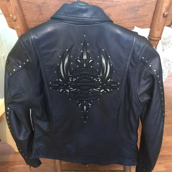 Harley-Davidson Jackets & Blazers - Women's Harley Davidson Leather Jacket Dark Purple​​​​​​​​